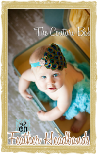 Baby, Toddler & Girl Feather Headbands Customized