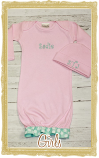 Baby, Toddler Girl Layette Personalized Customized