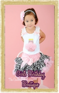 Baby, Toddler & Little Girl Birthday Boutique Clothing & Accessories Personalized Customized