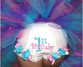 First Second or Third Birthday Personalized Bloomers