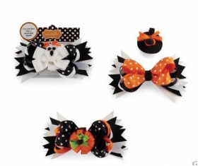 Witch Hat-Pumpkin or Ghost Halloween 3 in One Hair Bow