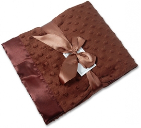 Chocolate Minky Personalized Blanket