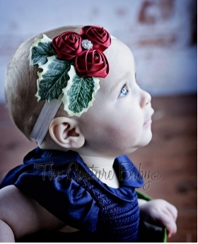 The Holly Red Berry Christmas Holiday Headband
