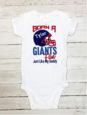 Personalized Football Onesie or Shirt (Your Team Choice)