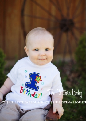 Boys 1st Birthday Personalized Colorful Shirt or Onesie
