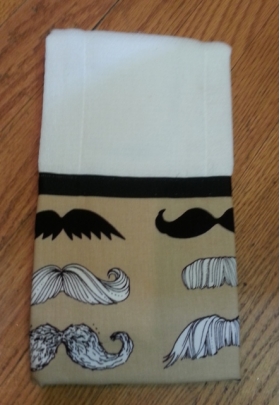 Mr. Mustache Burp cloth