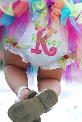 Princess Couture Personalized Diaper Cover
