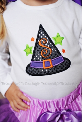 Witches Hat Personalized Sparkle Shirt
