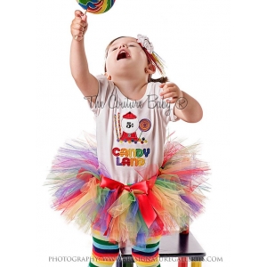 Candy Land Cutie Rainbow Tutu Set