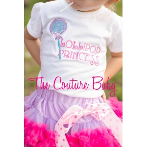 Lollipop Princess Applique Shirt or Tank