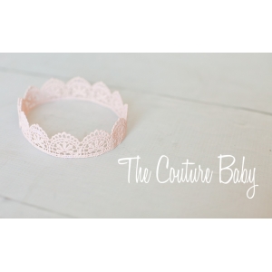 Baby Pink Lace Baby Crown