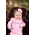 Leopard Lady Pink Layette Gown