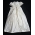 L' Pety Canar Ivory Silk Christening Gown & Hat Set (Size 6m)