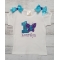 Purple & Turquoise Swarovski Crystal Butterfly Personalized Birthday Shirt Or Onesie