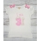 Princess Silver Crown and Sceptor Personalized Pink & Silver Shirt Or Onesie